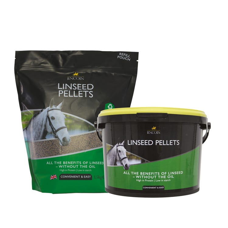 Lincoln Linseed Pellets - Tub &amp; Pouch Bundle image 1